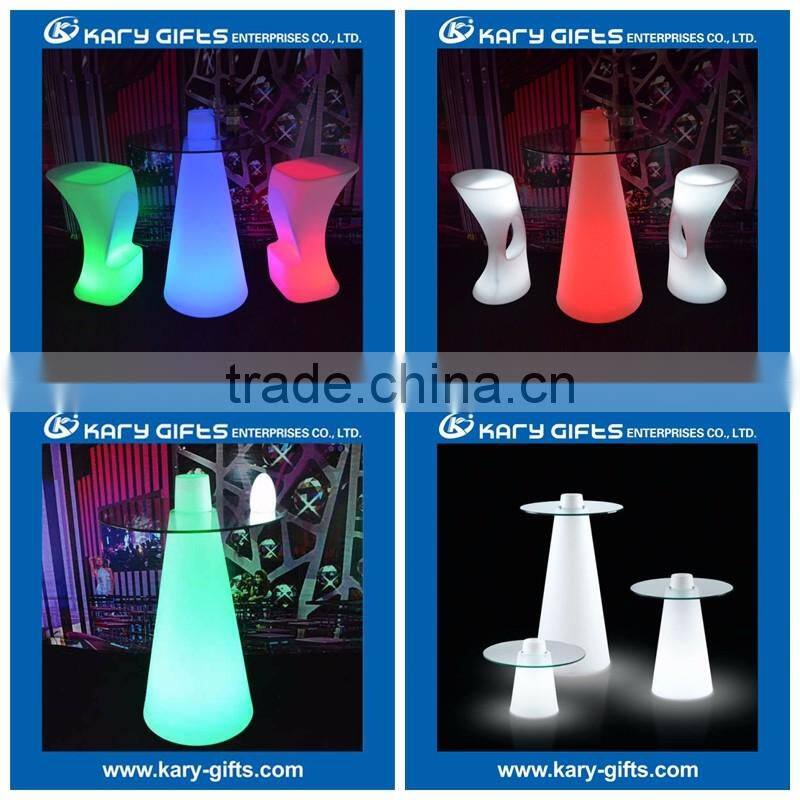LED illuminated lighted cube event led drinking table Furniture for sale