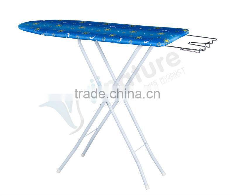 wooden ironing board iron table