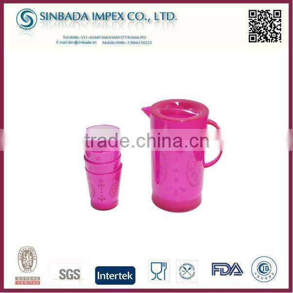 2.1L collapsible water jug with side handle