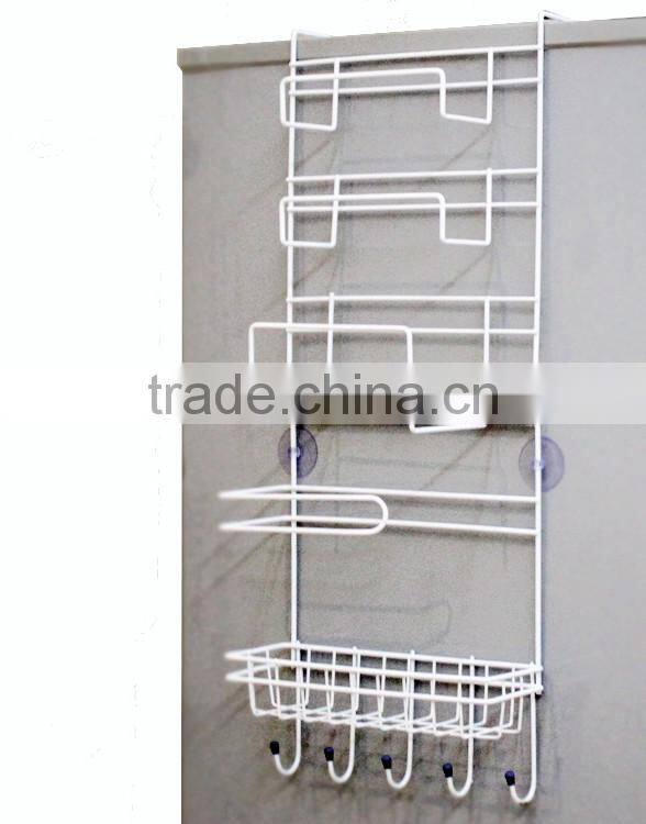 Store More Multipurpose Over-the-Door Basket and rack with Hooks