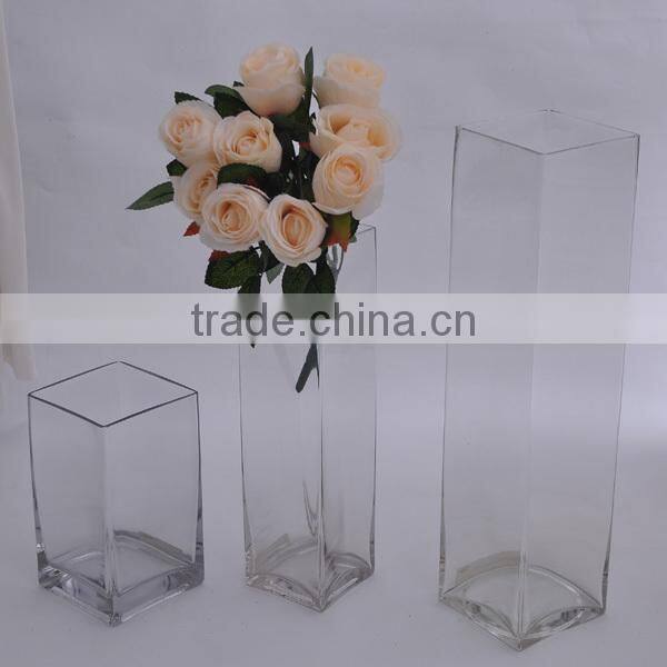 Promotional Handmade Square Glass Candle Holder Cheap