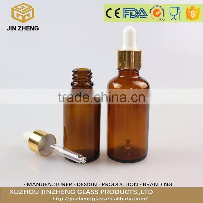 High quality glass essential oil bottle