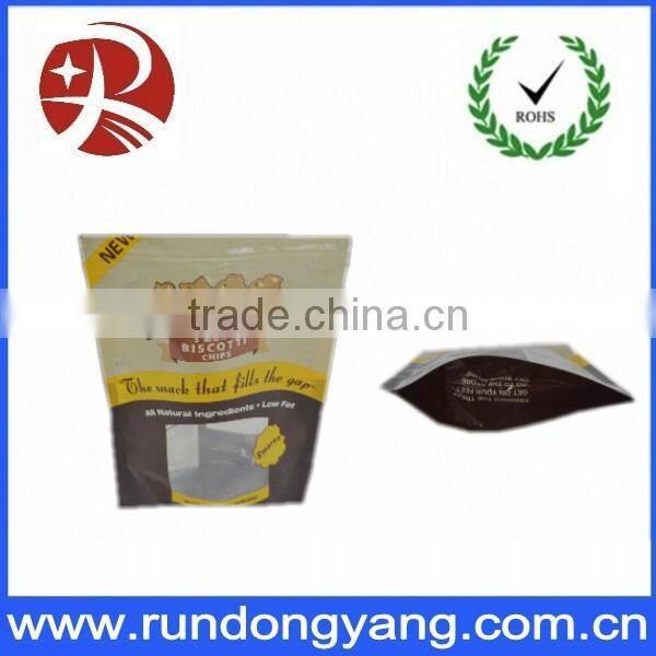 transparent coffee bag with zipper