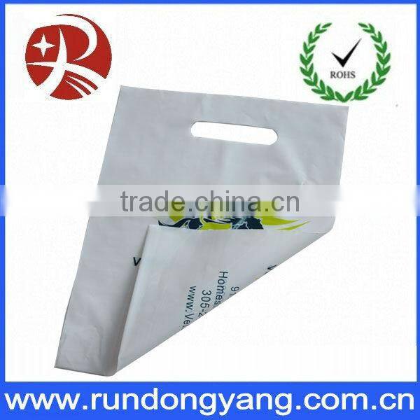 Printing Patch Handle Die Cut Plastic Bag for Shopping