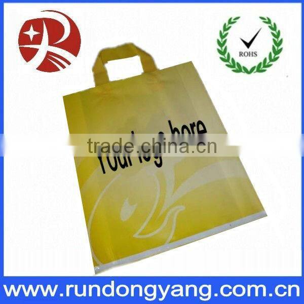 simple design plastic tote bag with handle