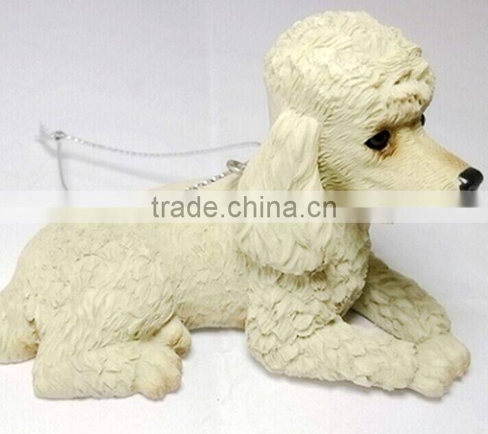Personalized resin poodle wholesale christmas ornament suppliers