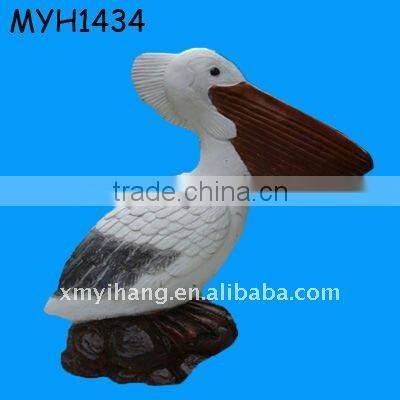 outdoor bronze pelican