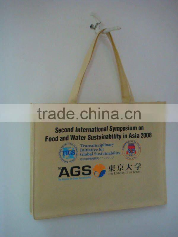 Canvas bag with heat-stamp printing