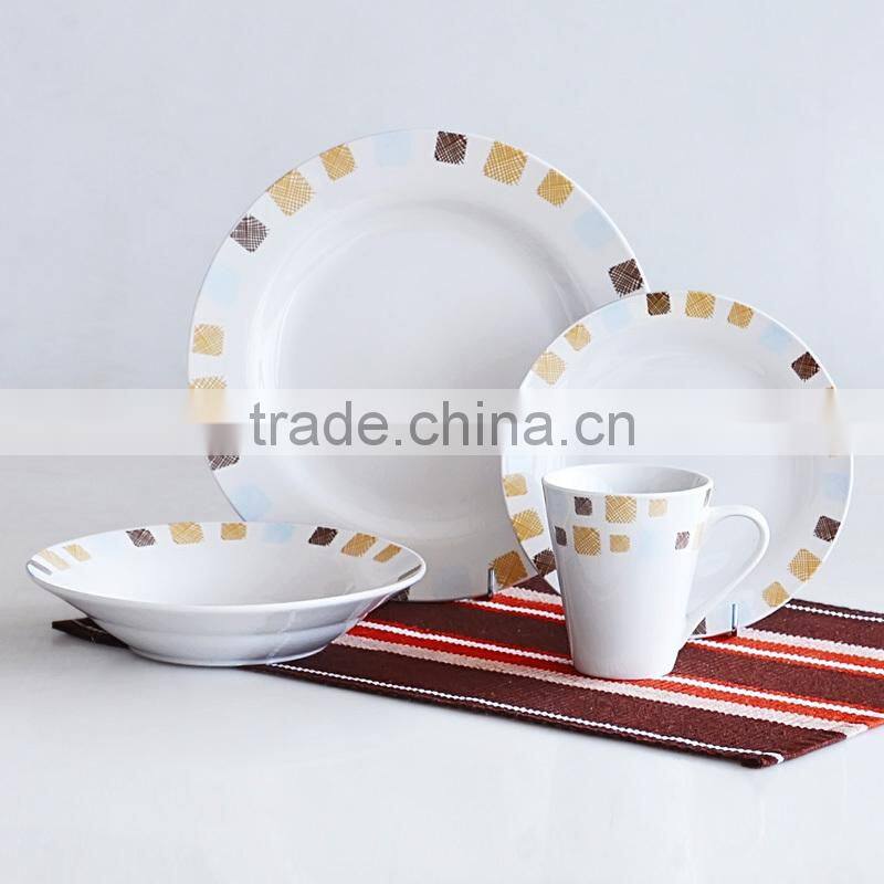 round shape porcelain dessert plate