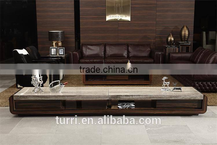 2015 new design marble travertine top coffee table for sale