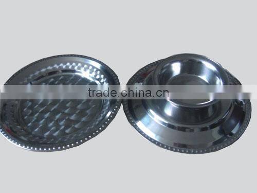 stainless steel shallow plate