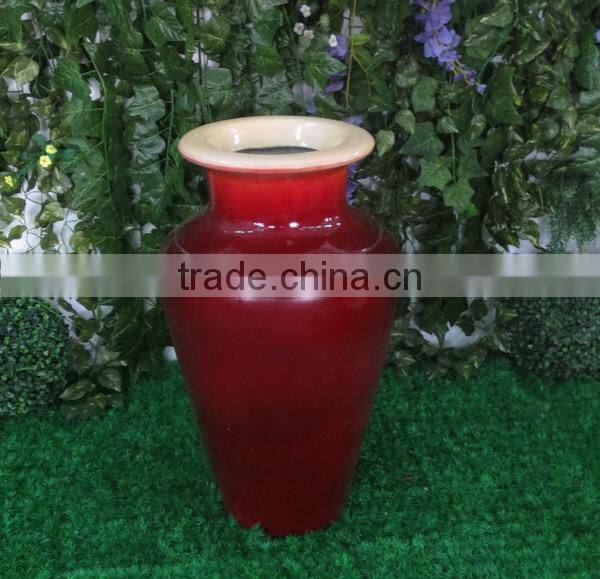 public place or home decoration antique tall floor fiberglass vases
