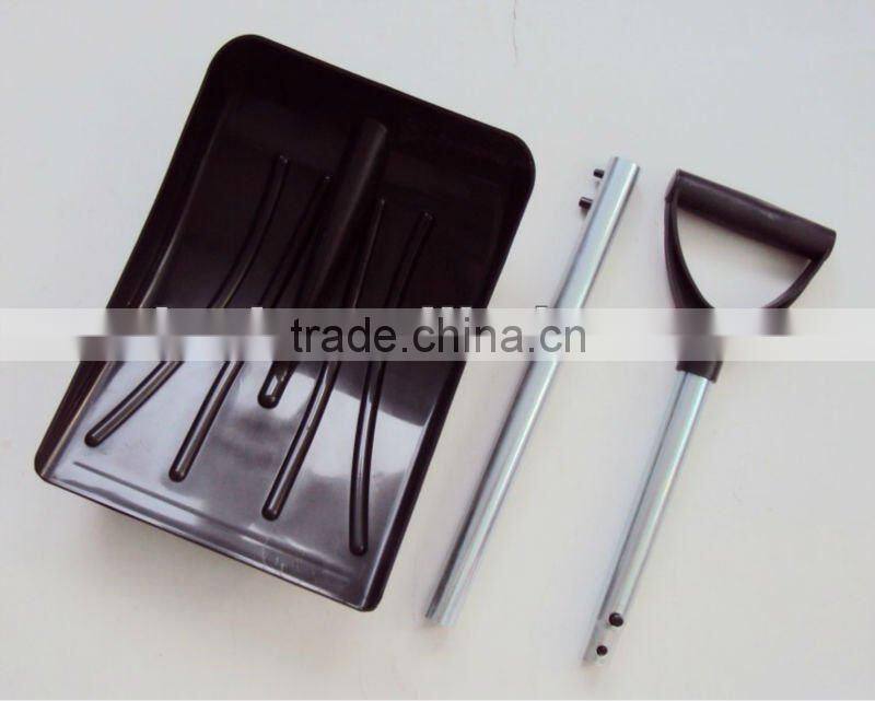 3pcs car plastic detachable snow shovel cleaning folding telescopic iron handle snow shovel (RSCW-115)