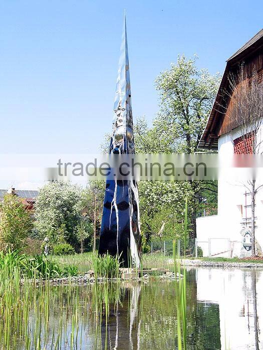 famous chinese sculptures metal craft stainless steel modern sculpture