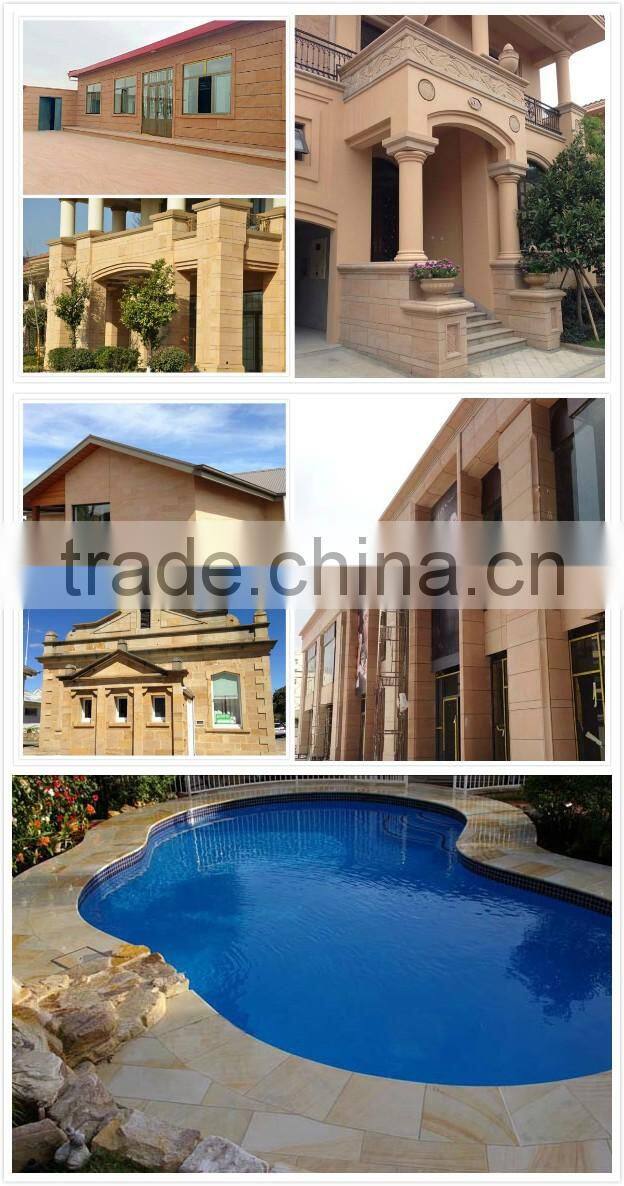Wooden sandstone wall cladding sanstone tile