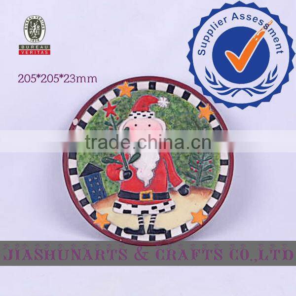 Christmas Santa Claus Ceramic Wall Decorative Plates