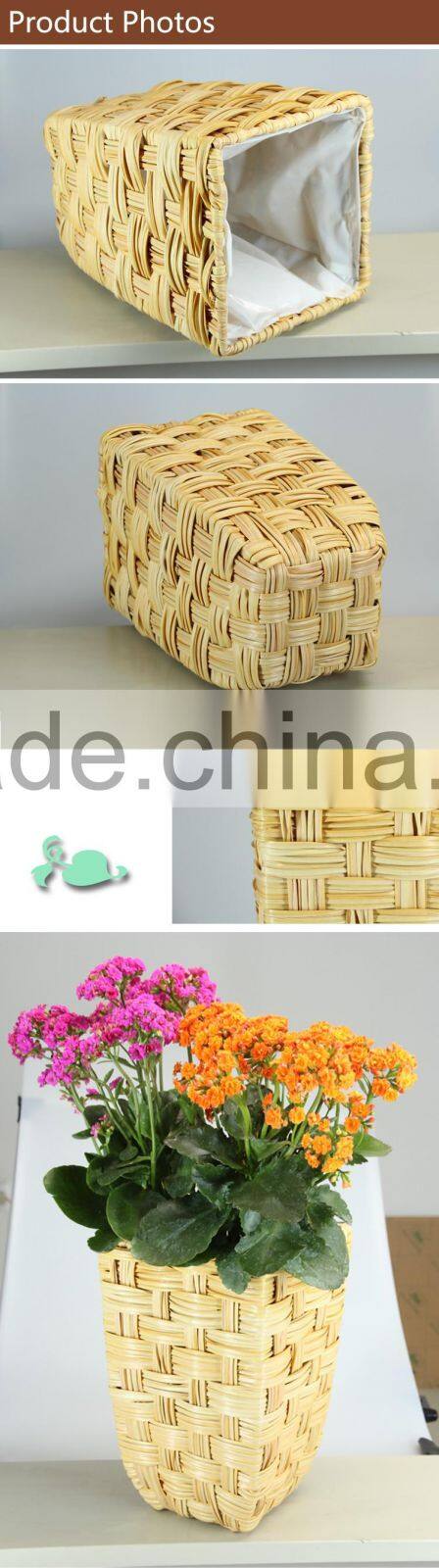 Plastic Flower Hanging Baskets Handmade for Garden Plant