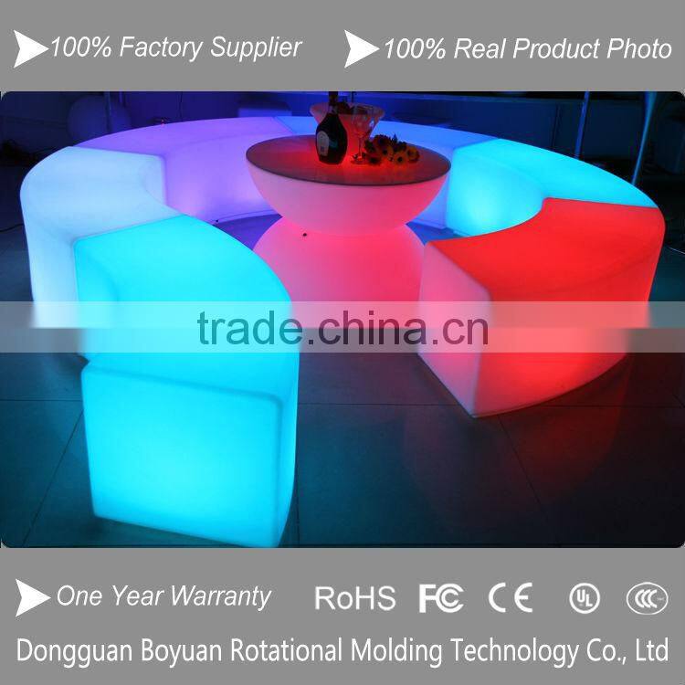 rechargeable color changing LED stool/led bar counter