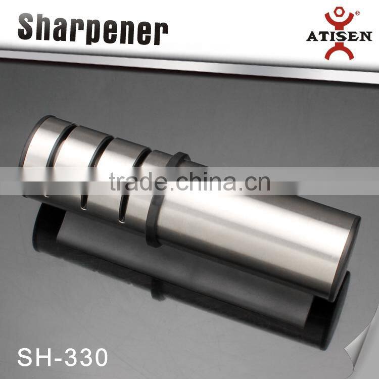 With Flower style 3 Stage Stanless Steel Round Knife Sharpener