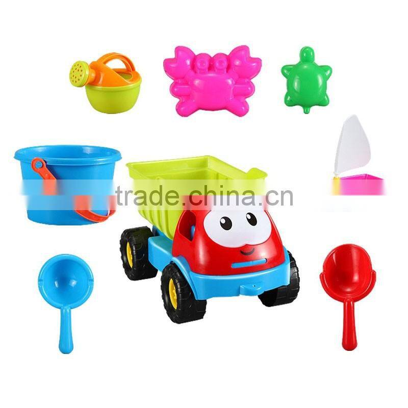 Mini cheap hot wholesale plastic pool toy set&sand toy truck for children