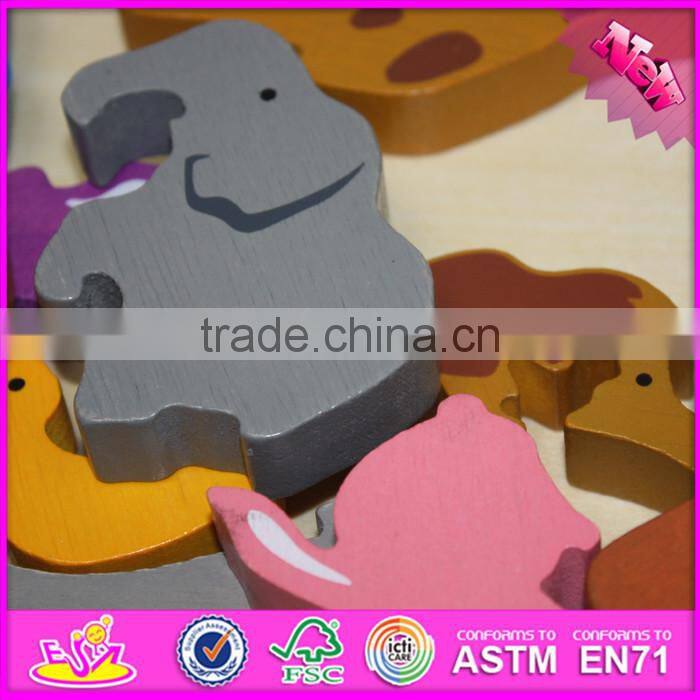 2016 Educational wooden animal children toy puzzle W14A158