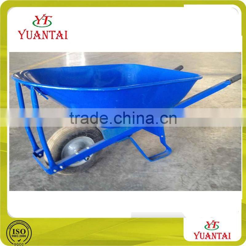 100L heavy duty wood handle wheelbarrow