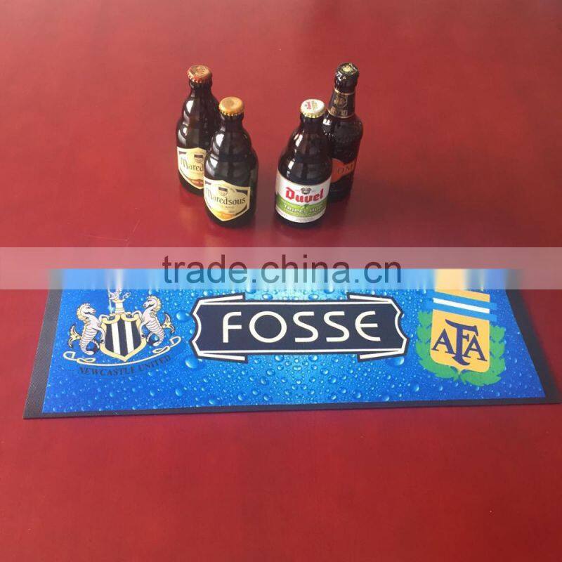 bar runner non-woven rubber bar mat with good quality