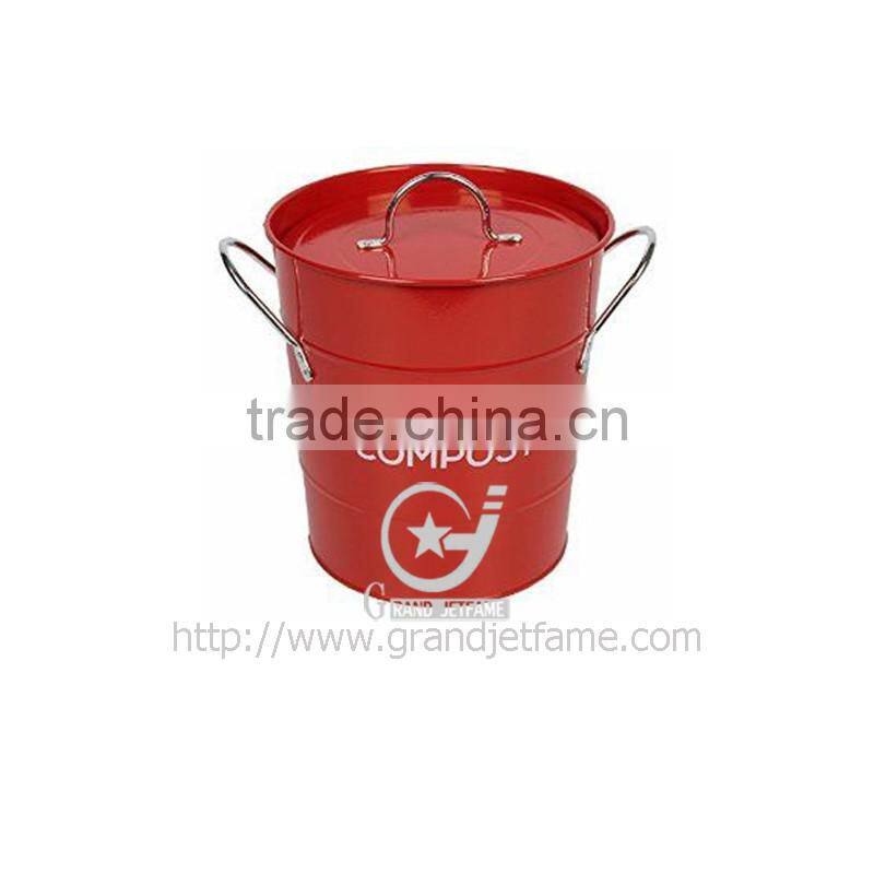 Top 10 Hot sale galvanized metal garden and countertops kitchen compost bin