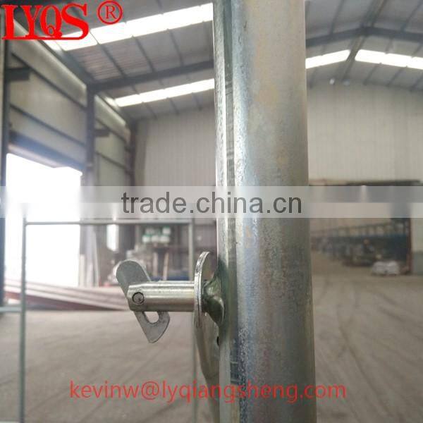 Ladder frame scaffolding platform for construction