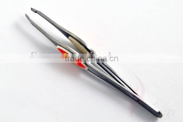 3.75" High Quality Flat Tip Eyebrow Tweezers