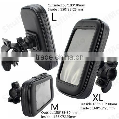 Cheap factory price Motorcycle Bike Handlebar Holder Mount Waterproof Bag Case For Mobile Phone GPS