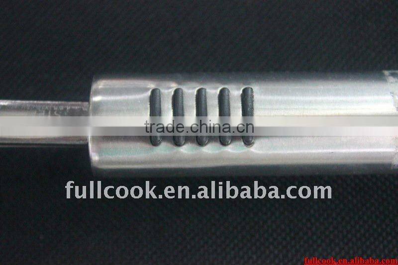 Stainless steel egg beater w/deluxe handle