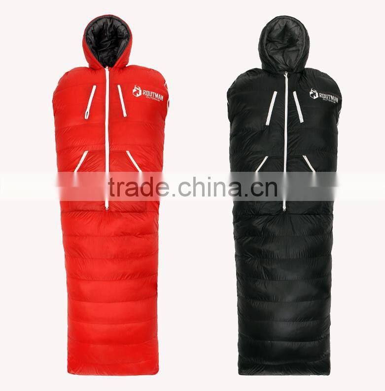 Wholesale Customized Duck Down Wearable Sleeping Bag