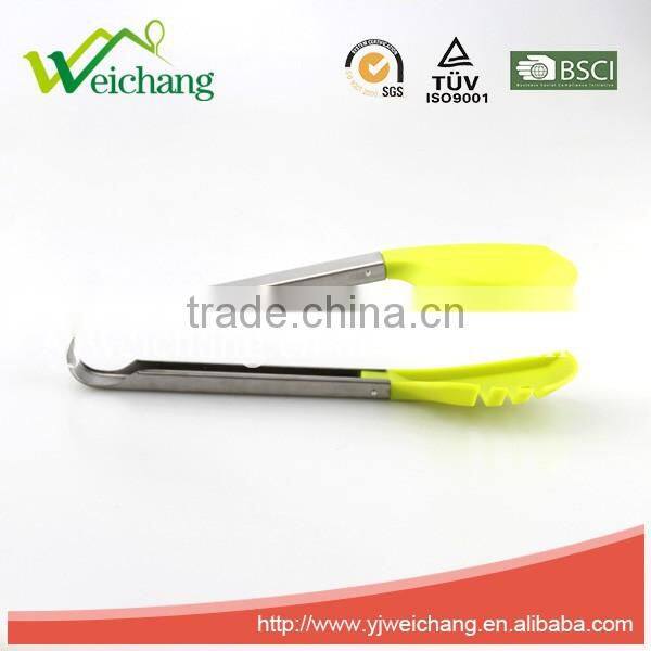 WCE7012 Premium nylon with high quality stainless steel Kitchen Tongs Food Tong Good Grip