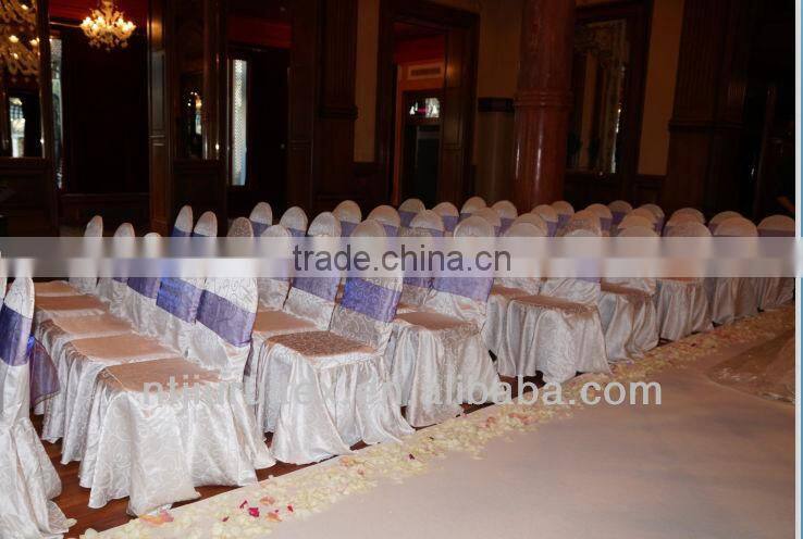 standard white damask chair cover