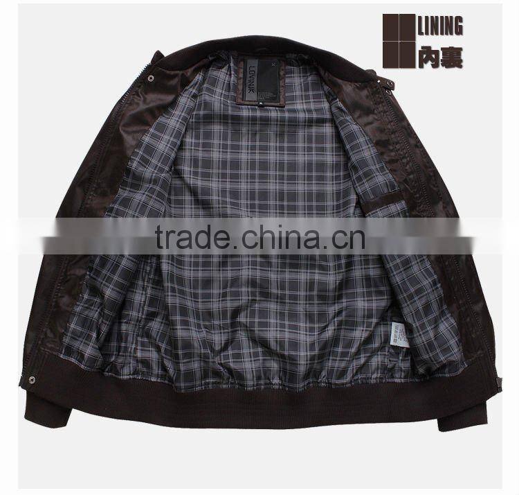 2014 new cheap stock leather jackets for men made in china