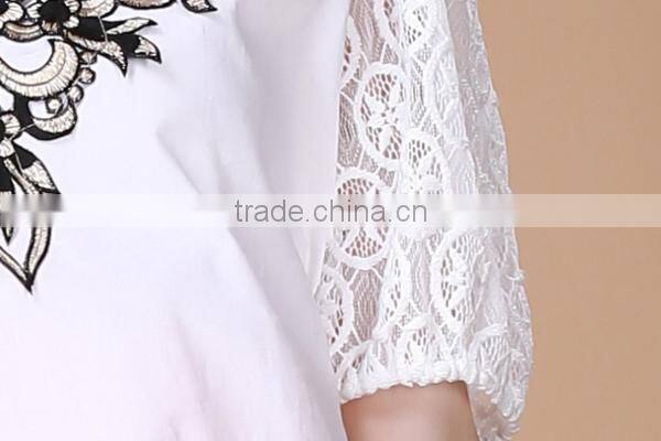 2014 new arrival Maternity summer dress pregnant dress LACE dress