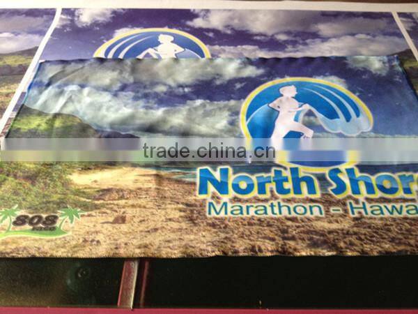 Flat or round promotional microfiber beach towel wholesale