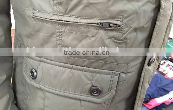 factory connecting heavyweight padded jacket stock apparel coat