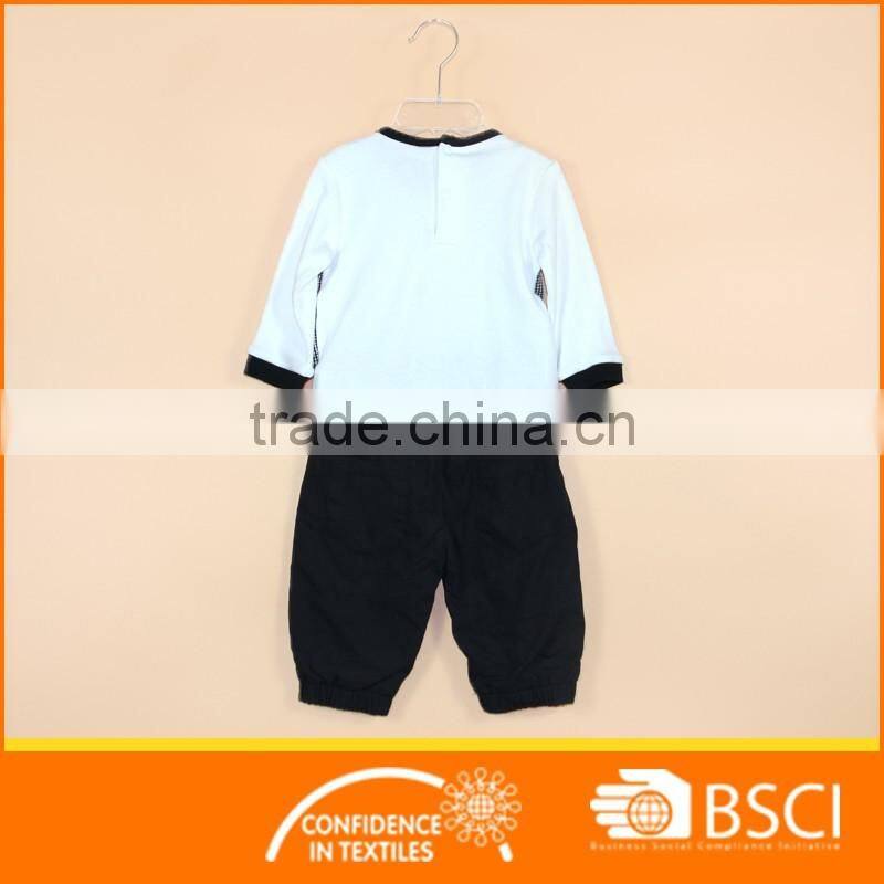 Plaid Check Print Boy Fake Neck Tie Formal Dress Suit Clothing Sets