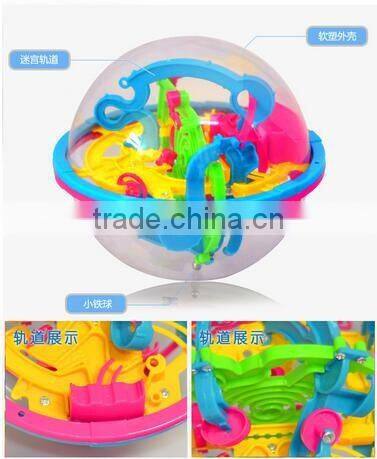 Hot 3D Space Traveller Intellect Ball Balance Maze Game Puzzle Toy 100 Barriers
