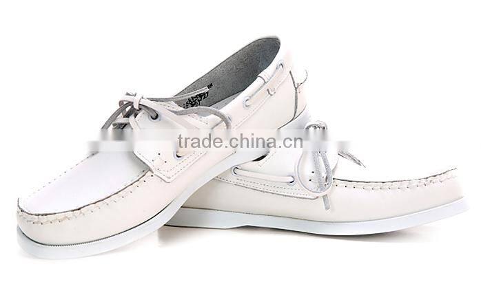 Brand name genuine leather shoes boat shoe closeout