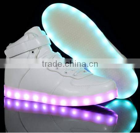 Adult unisex LED lights up casual shoes stock in fujian china factory