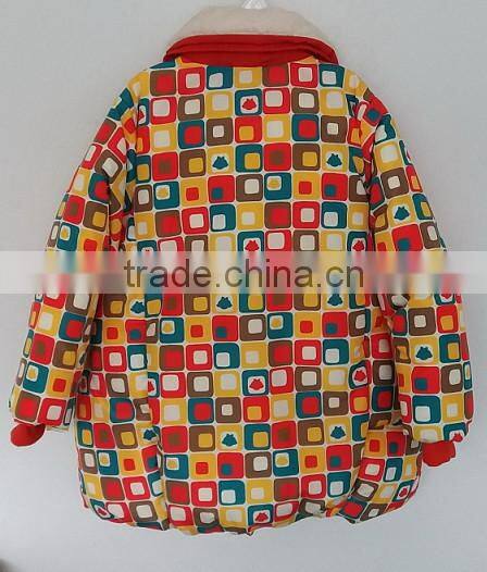 2016 wintercolorful printed padded coat