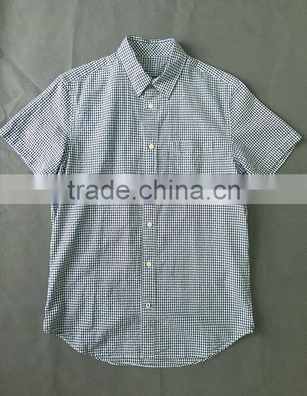 2017 check Shirts for men 100% cotton european urban party wear slim fit long sleeve manufacturer