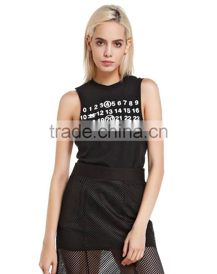 OEM fancy printed tank tops for women in bulk