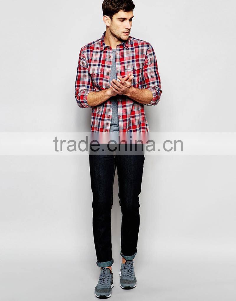 Flannel Check latest shirt designs for men