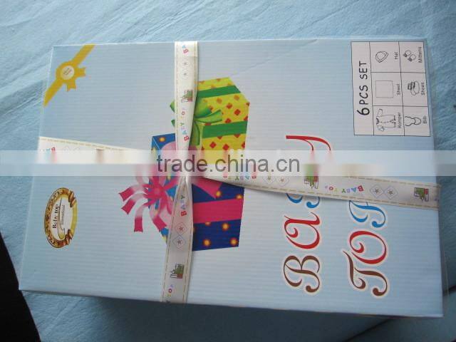 Wholesale Lovely Style 6pcs Newborn Baby Gift Set Comfortable Baby Clothes