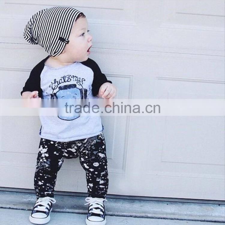 Autumn Children Wear Boys Latest Dress Style Cheap Baby Clothes Set
