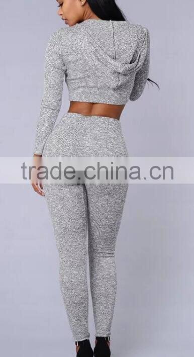 Runwaylover EY2354B Ladies 2017 Sport Suits , Sexy Crop Top And Pants